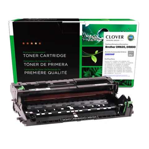 Clover Technologies Group, LLC Remanufactured Drum Unit for Brother DR820/DR890