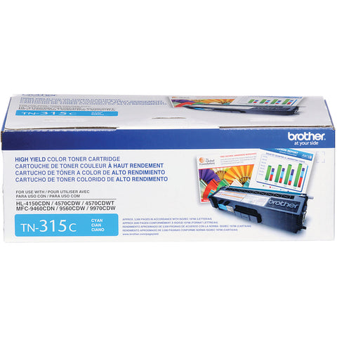 Brother HL-4150CDN 4570CDW 4570CDWT MFC-9460CDN 9560CDW 9970CDW High Yield Cyan Toner Cartridge (3500 Yield)