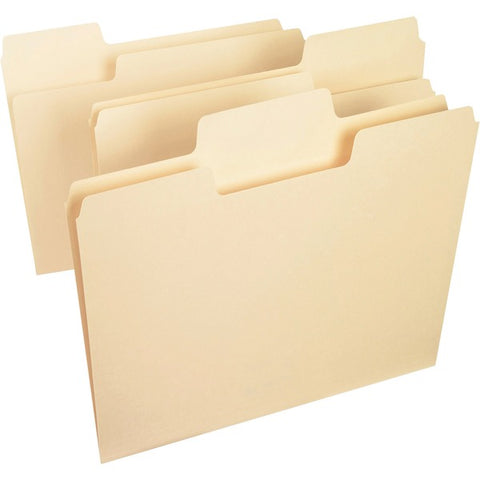 Smead Manufacturing Company SuperTab 1/3 Cut Manila Top Tab File Folders