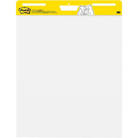 3M Self-Stick Plain White Paper Easel Pads