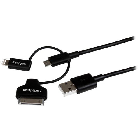 StarTech 1M LIGHTNING/DOCK/MICRO USB TO USB CABLE