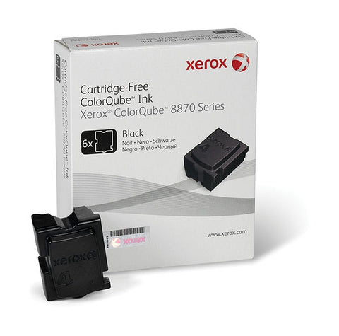 Xerox<sup>&reg;</sup> Black Solid Ink (6 Sticks/Box) (Total Box Yield 16700)